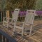 Flash Furniture Winston All-Weather Rocking Chair in Gray Faux Wood, PK2 2-JJ-C14703-GY-GG - alternate 1
